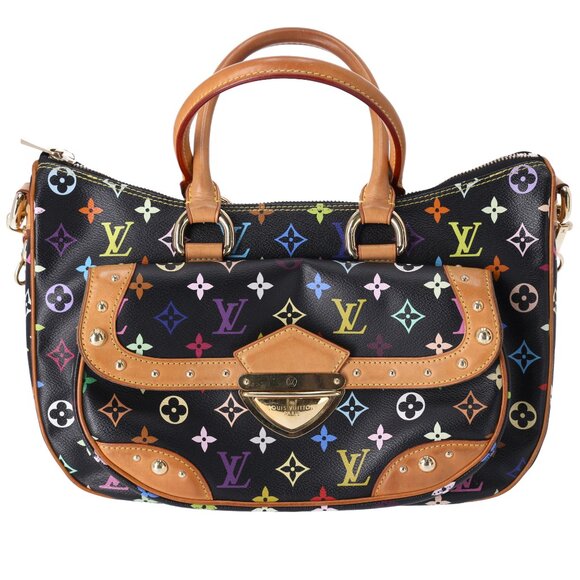 Louis Vuitton x Murakami Rita Shoulder Bag Multicolor Monogram M40126 Black - Picture 1 of 7